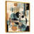 Toile avec cadre flottant or