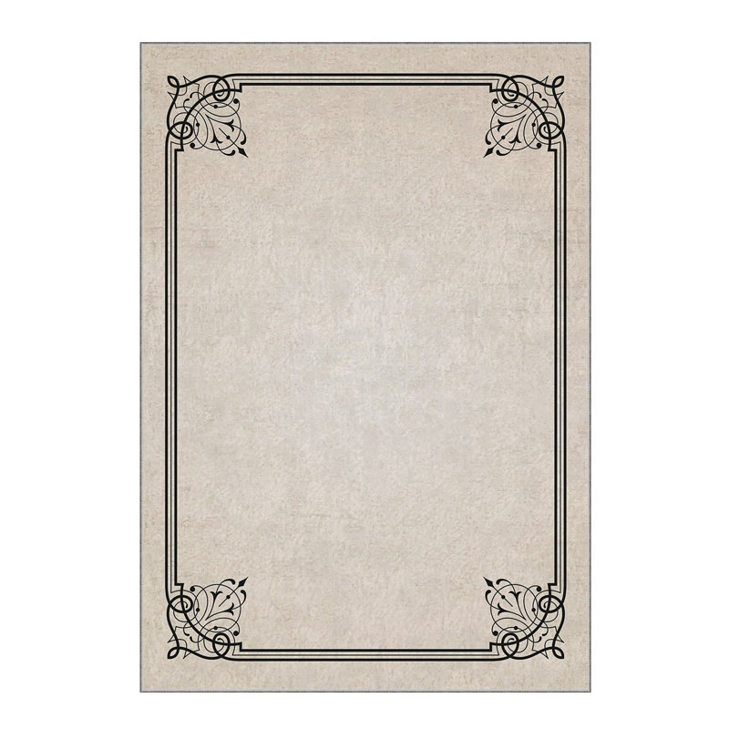 Luxurious Woven Carpet, 100% Polyester, 70.9 x 110.2 Inches | 740 g/m², Non-Slip Felt Dot Underside, 0.2 Inch Pile Height | Machine Washable, Easy Care, Perfect for Living Room & Bedroom Décor