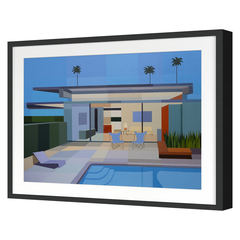 Wexler Steel House Print by Burgess, Andy, Black, 25" H x 32" W