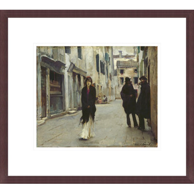 «Street in Venice» par John Singer Sargent, impression giclée encadrée