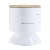 Chasteen Accent Table with Display and Utility Function