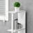 Freestanding Tall Bathroom Storage Cabinet With 2 Open Shelves And 2 Door Cabinets, Space-Saving And Durable Design-1485272263