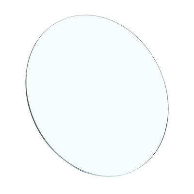 23,6 po rond, plateau de table en verre, 3/10 d'épaisseur, trempé, cinq fois plus résistant, caractéristique de bord plus solide, protection
