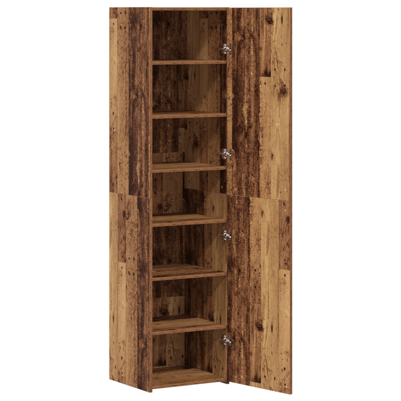 Highboard 45X42.5X185 Cm Engineered Wood, Brown