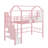 Twin Metal Loft Bed With Roof Design And A Storage Box-772137000