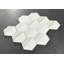 4" Hexagon Mix Marble And Metal Mosaic Tile