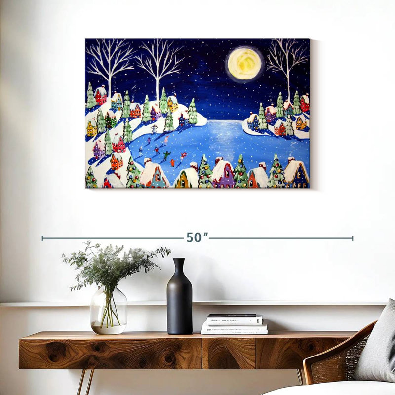 Frozen Night, 24" H x 36" W