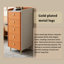 15.75" Modern Light Luxury 5 Drawer Chest Narrow Vertical Sintered Stone Top Cabinet
