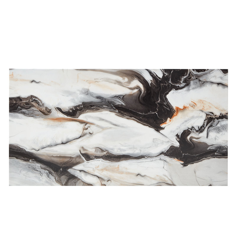 Roundhill Furniture Cavira Modern Faux Marble Living Room Coffee Table, Off-White, Off-white
