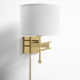 Sean Single Light Dimmable Plug-in Swing Arm Sconce