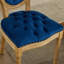 De 2 chaises de salle à manger avec rivets décoratifs, velours bleu, chaises en velours de bois massif, mousse haute rebond, pieds