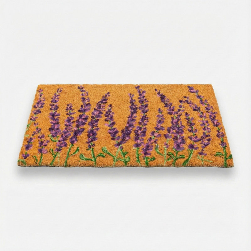 Paillasson lavande floral 17 x 30 po
