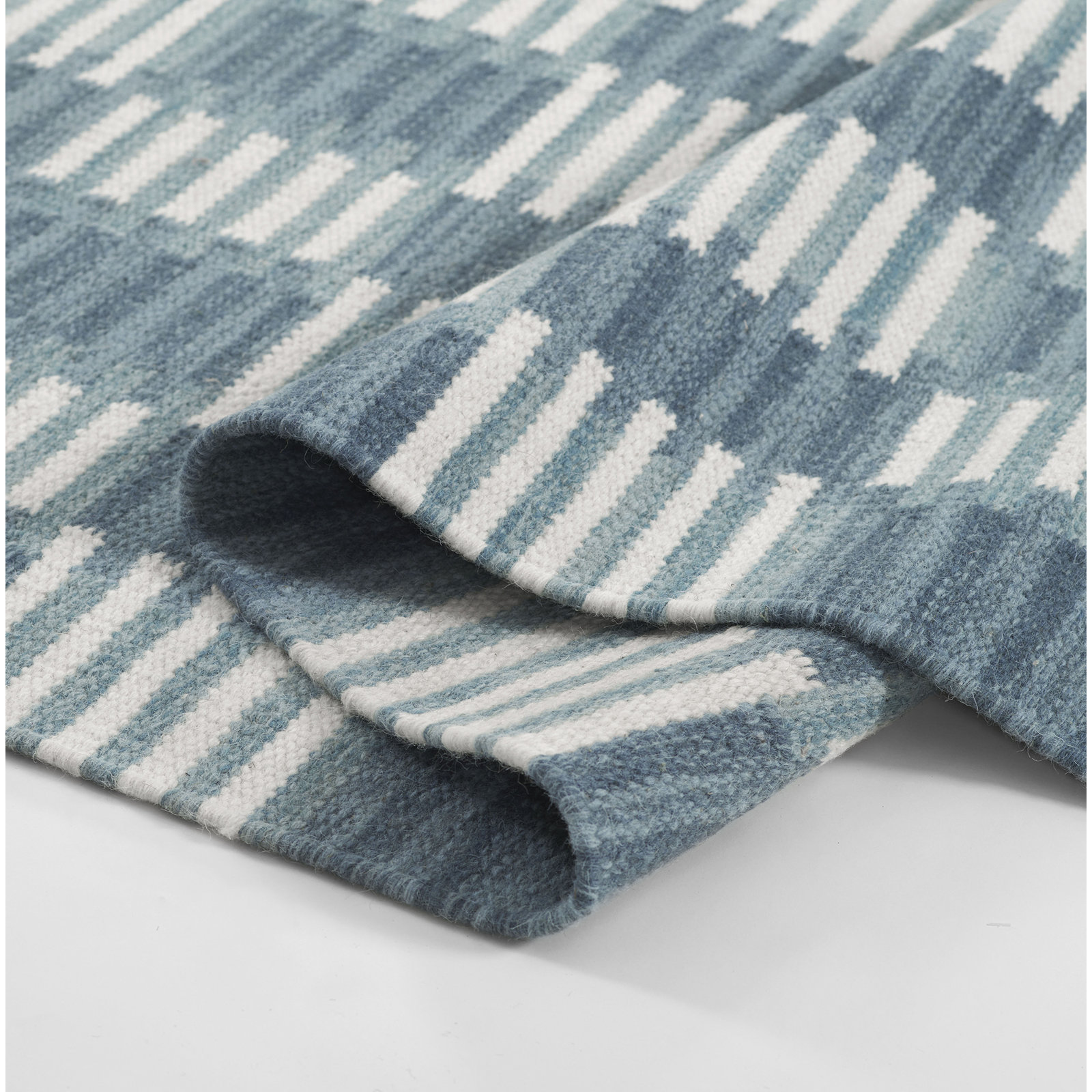 Freya Hand-Woven Geometric Wool Rug, Rectangle 9' x 12'