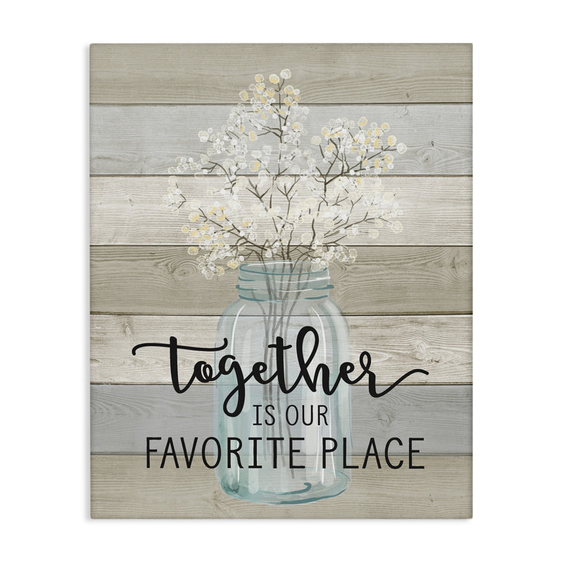 «Together is our Favorite Place», impression, H 20 po x l 16 po