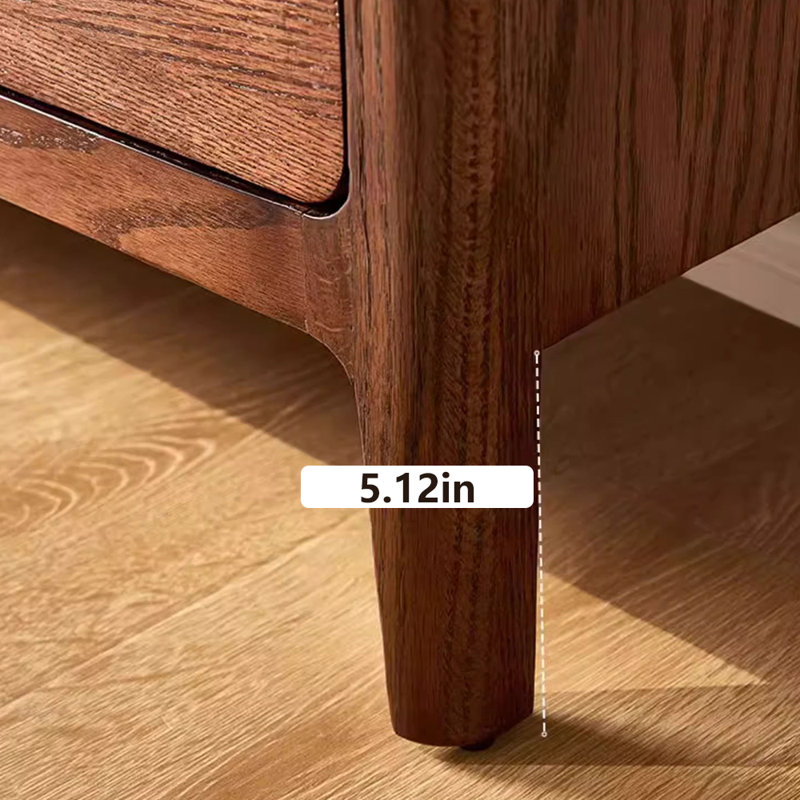 Classic solid wood TV cabinet, 86.61"
