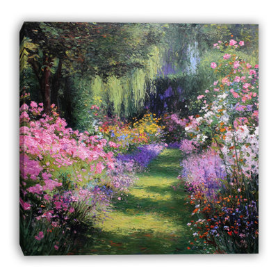 Hidden Garden Path Wrapped Canvas Wall Art