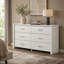 Commode 6 tiroirs 57 "blanche