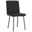  Ensemble de 6 chaises de salle à manger en similicuir noir, contreplaqué et métal-759444989