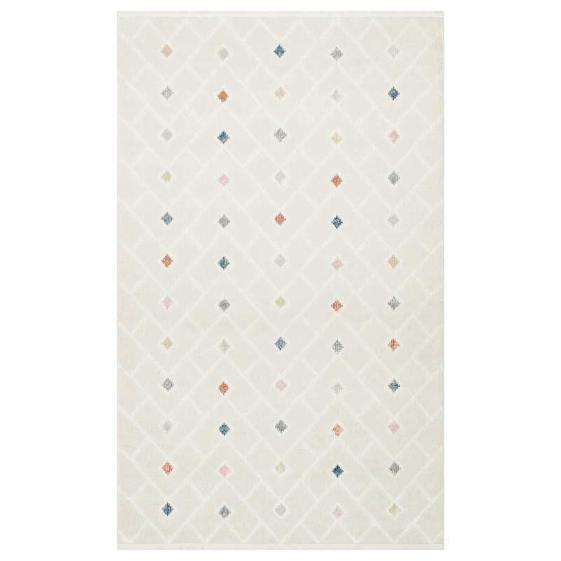 Gwendolyn Polka Dots Area Rug, Rectangle 120 x 180cm