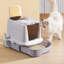 Polyethylene Plastic Litter Box with Scoop