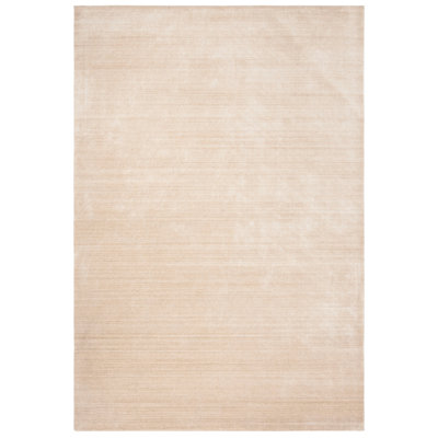 Tapis beige en laine tissé à la main Lavonia