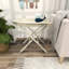 Table d'appoint à plateau en bois blanc Sheffield