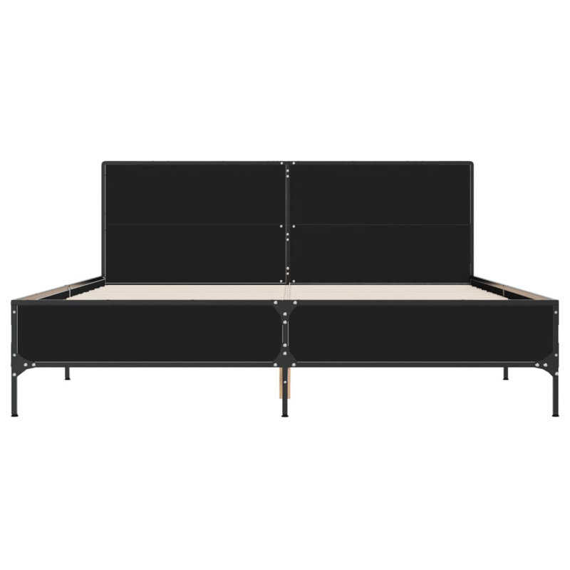 Adamek Bed, Black, Kingsize (5')