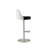Watseka Swivel Upholstered Genuine Leather Adjustable Height Counter Stool with Stainless Steel Frame-1437711524