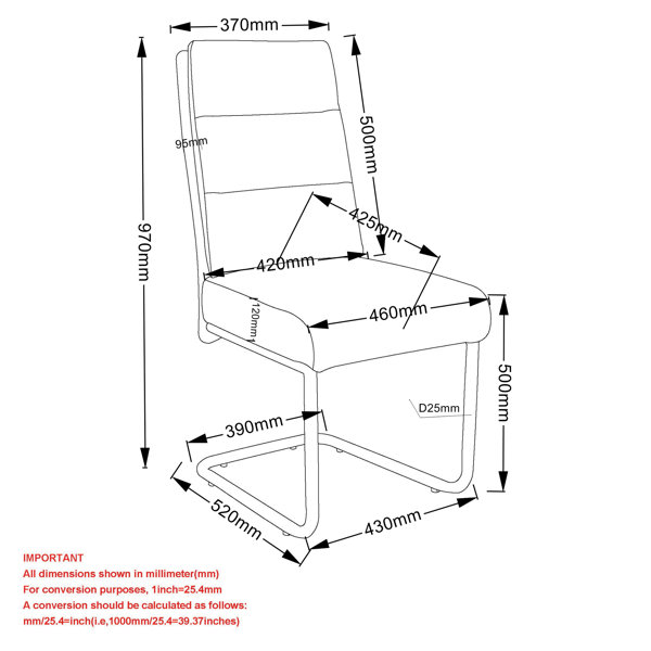 Dimensions du produit