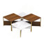 Ensemble de tables basses gigognes carrées Modern Mid-Century-119335259