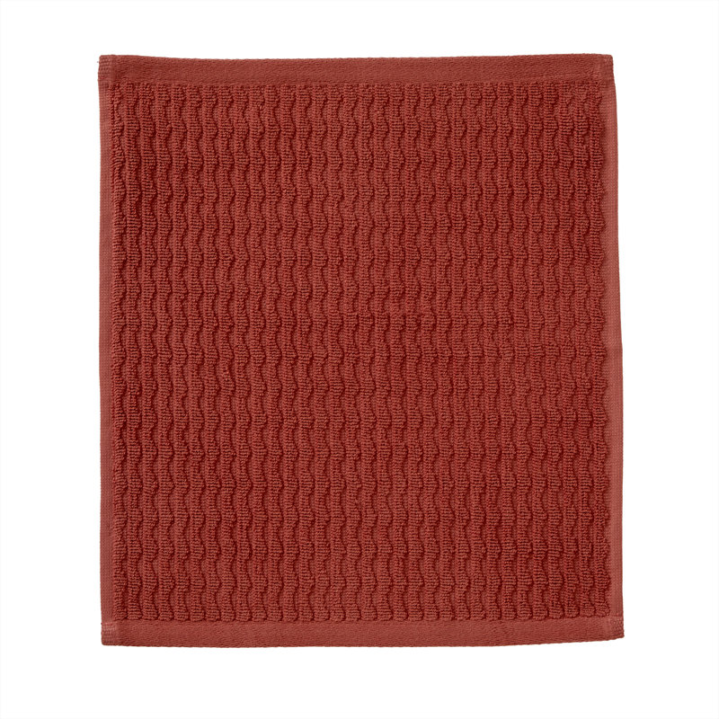 Kyng Cotton Midweight Jacquard Washcloth, Spice