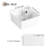 12" Wall Mounted Corner Single Bathroom Vanity with Ceramic Top