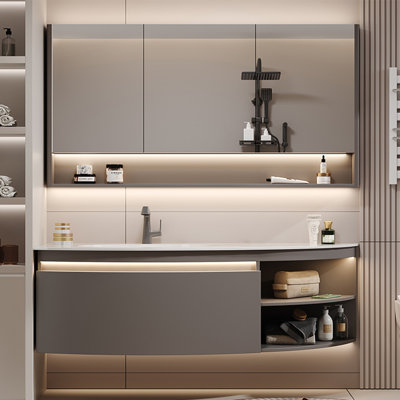 Fashionable simple French-style bathroom cabinet