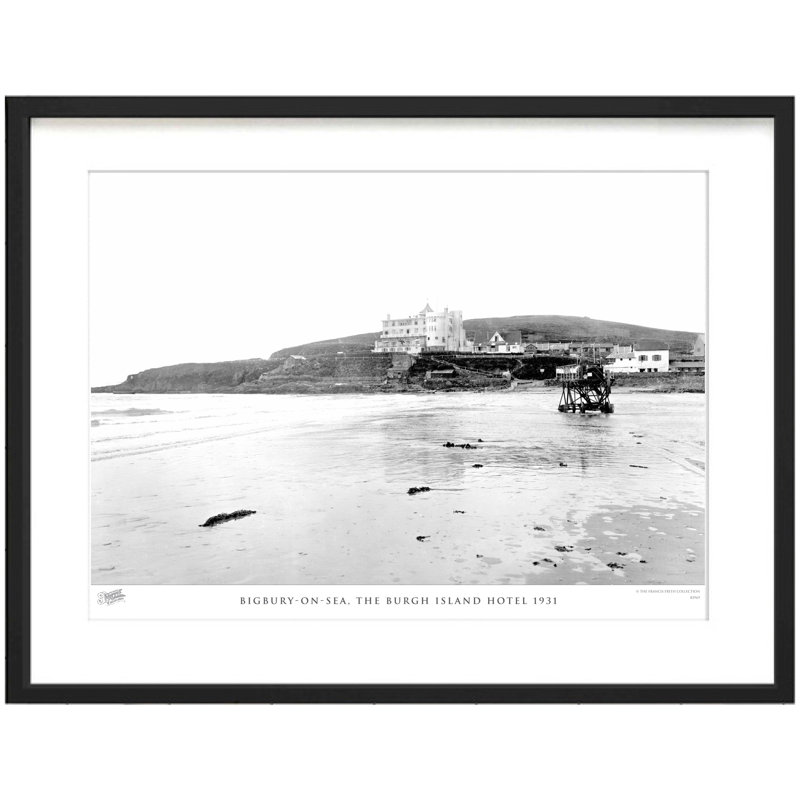 Bigbury On Sea, The Burgh Island Hotel 1931 - Single Picture Frame Print, 60cm H x 80cm W x 2.3cm D