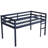 Blue Rubber Wood Twin Loft Bed With , Strengthened Platform For High - Quality, Easy Assembly Manual Made Of Solid Slats, Stylish Bedroom Addition-935764612