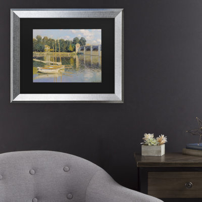 «The Bridge at Argenteuil» par Claude Monet - reproduction d'art sur toile