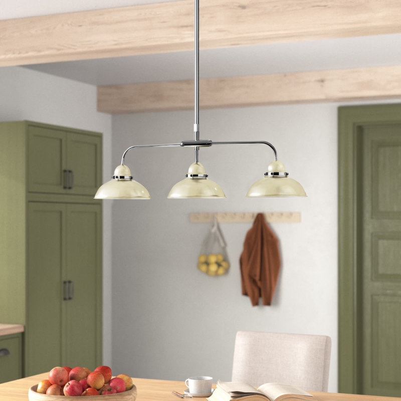 Falmouth 3 - Light Kitchen Island Pendant, Cream