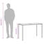 Pereno Rectangular Glass Outdoor Dining Table - 115 cm W 54 cm D-786808718