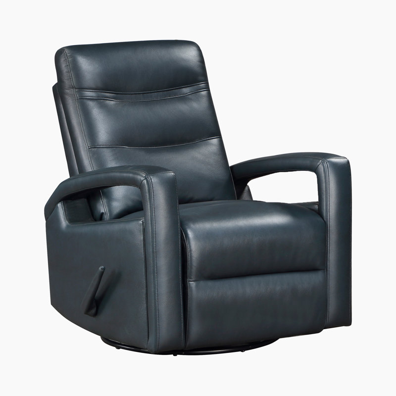 Fauteuil inclinable et oscillant oscillant en similicuir 32 po avec pivotement sur 360 ° Christabell, mousse douce à haute densité
