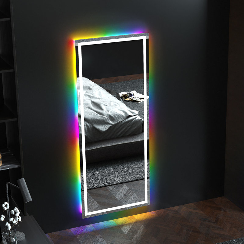 Consuegra Metal Bluetooth Rectangle Floor Mirror