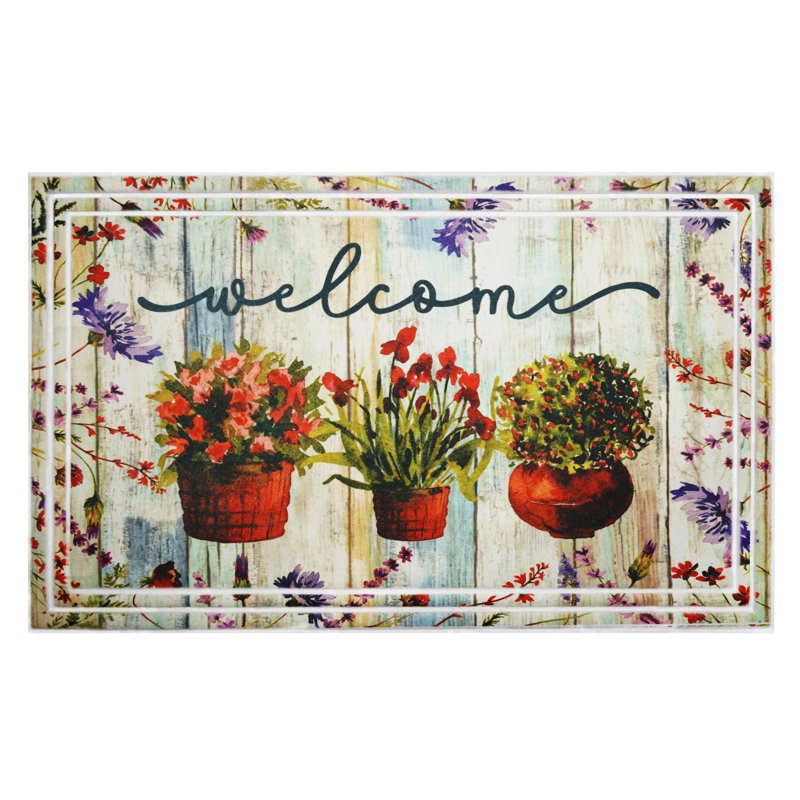 Paillasson Plant Welcome