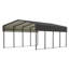 13 Ft. W x 20 Ft. D Carport with Galvanized Steel Roof