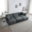 Canapé modulaire confortable à assise profonde et réversible modulaire à 6 places avec 3 repose-pieds, 3 coussins décoratifs et 2 coussins d'accoudoirs-974264327