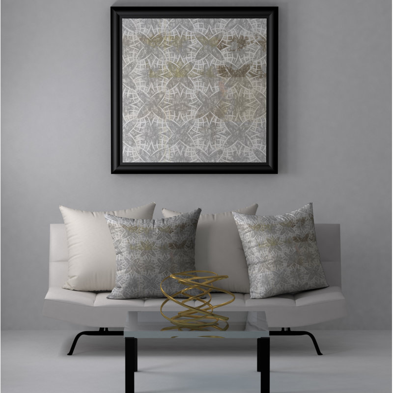 Housse et insert de coussin carré intéressant, 18" x 18"