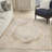 Haydel Oriental Machine Washable Power Loom Polyester Area Rug in Beige-97841417
