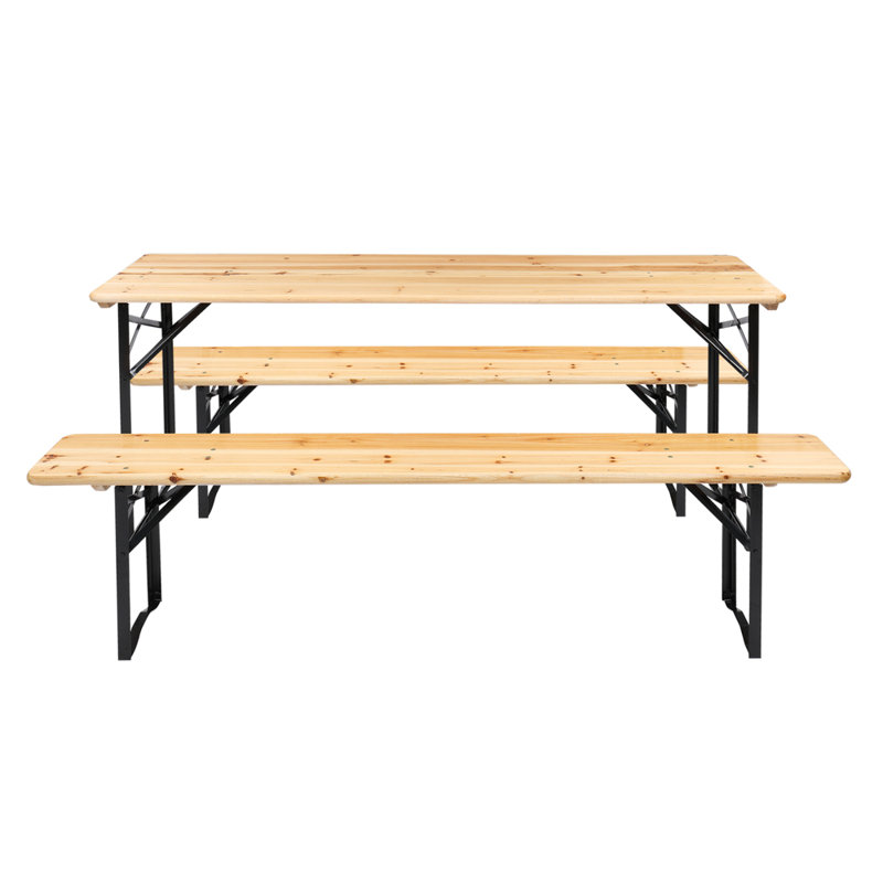 Aleacia 6 - Person Wicker Patio Dining Set with Rectangular Table