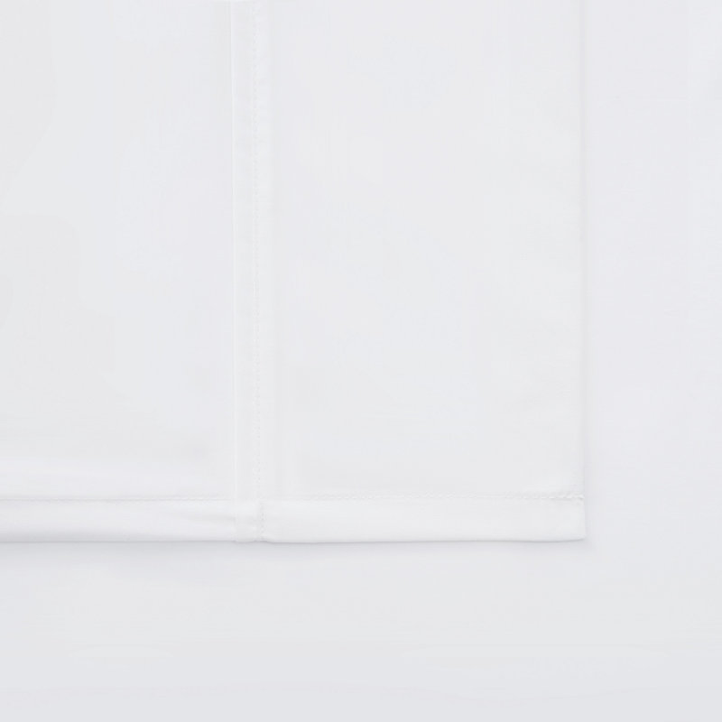 Vince Camuto 400TC Percale Cotton Sheet Set, Full Sheet Set + Fitted Sheet + 2 Pillowcases, White
