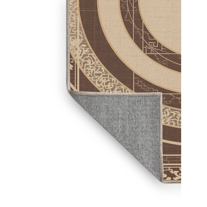 Tapis délavé à la machine Pavni, 7 x 9