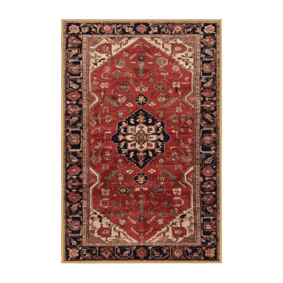 Machine Washable Persian Brown Area Rug