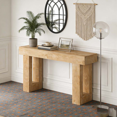 Console en bois pour canapé d'entrée